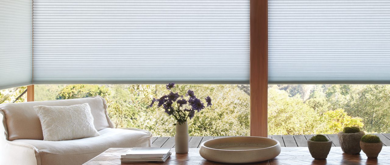 Duette® Honeycomb Shades; Fabric: Elan®  Color: Julep